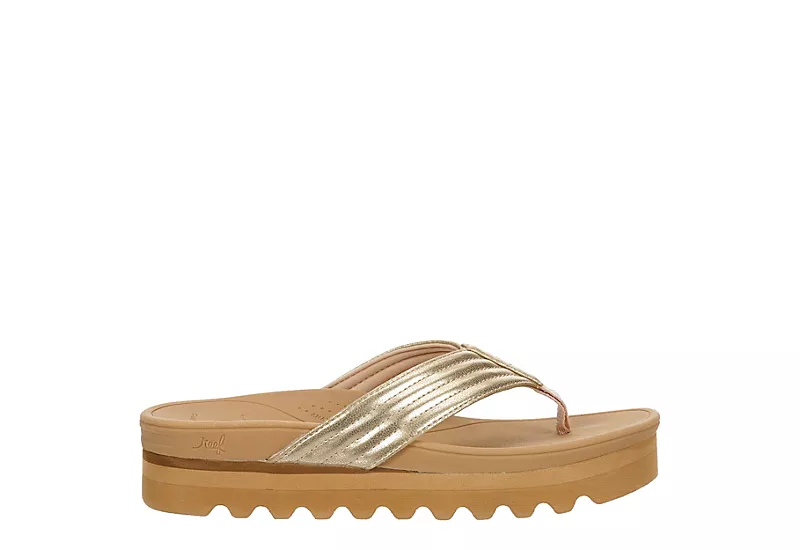 Reef Womens Horizon Shea Hi Slide Sandal - Champagne - Image 2