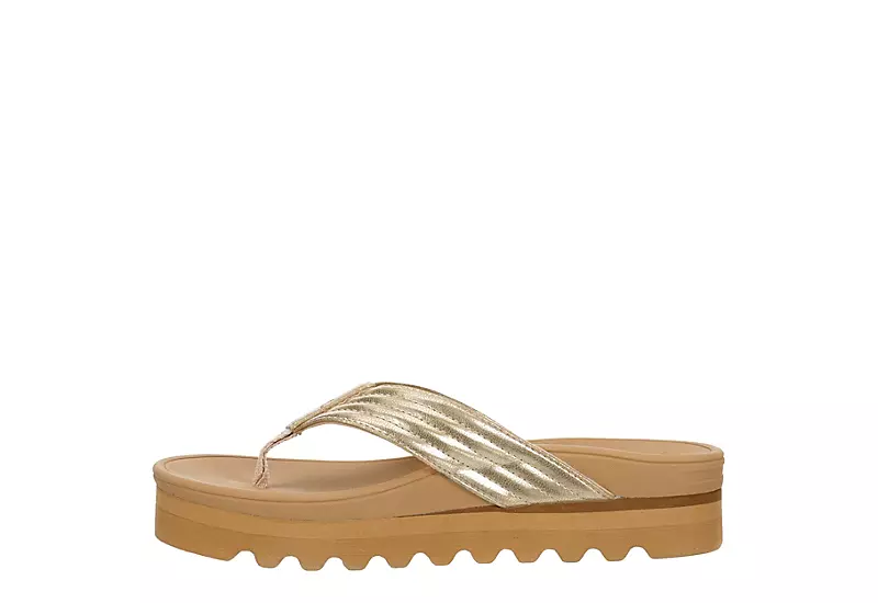 Reef Womens Horizon Shea Hi Slide Sandal - Champagne - Image 4