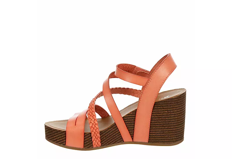 Xappeal Womens Maggy Wedge Sandal - Coral - Image 4