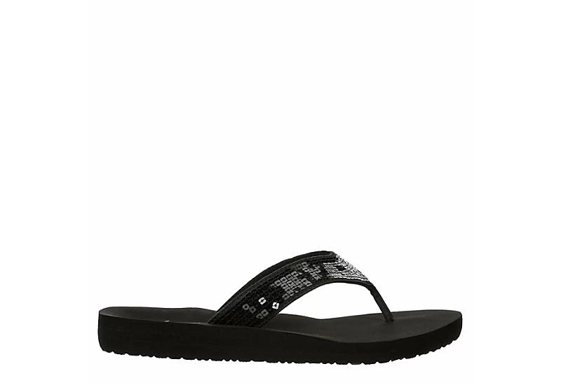 Xappeal Womens Samantha Flip Flop Sandal - Black - Image 2