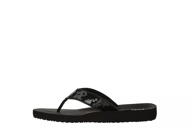 Xappeal Womens Samantha Flip Flop Sandal - Black - Image 4
