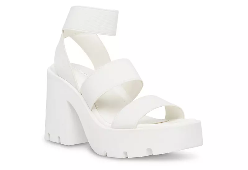 Madden Girl Womens Templee Platform Sandal - White