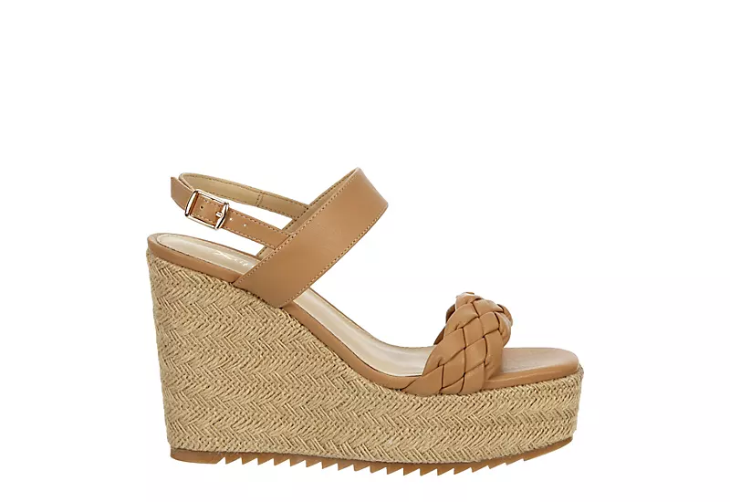 Xappeal Womens Vera Wedge Sandal - Camel - Image 2