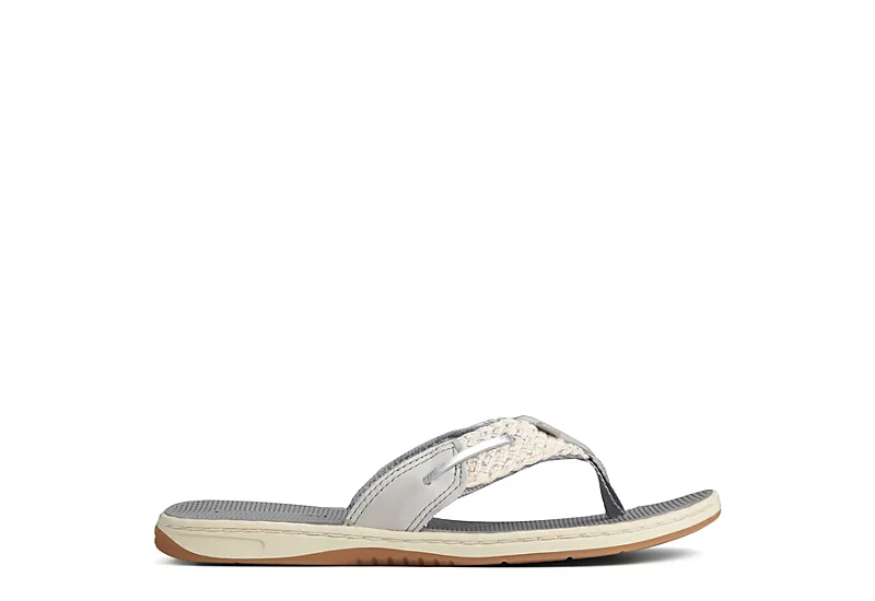 Sperry Womens Parotfish Flip Flop Sandal - Grey - Image 2