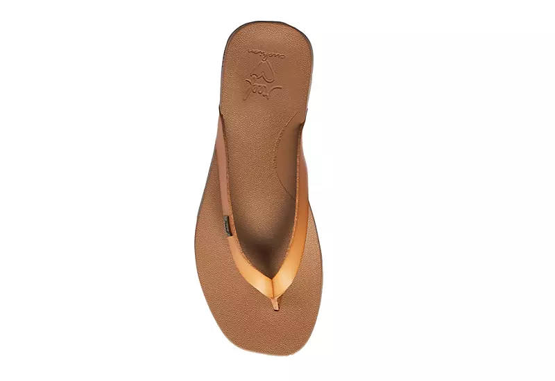 Reef Womens Stella Court Flip Flop Sandal - Natural - Image 3