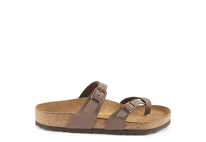 Birkenstock Womens Mayari Footbed Sandal - Brown - Image 2