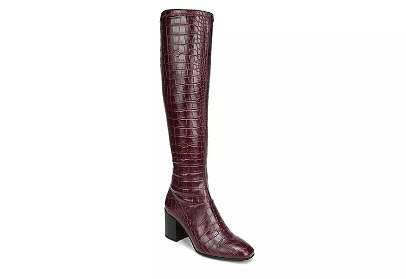 Franco Sarto Womens Tribute Wide Calf Tall Boot - Dark Purple