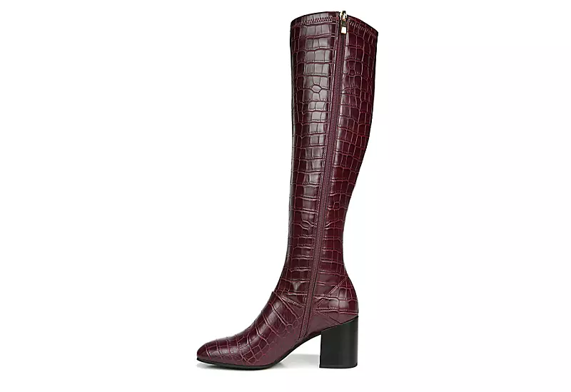 Franco Sarto Womens Tribute Wide Calf Tall Boot - Dark Purple - Image 4