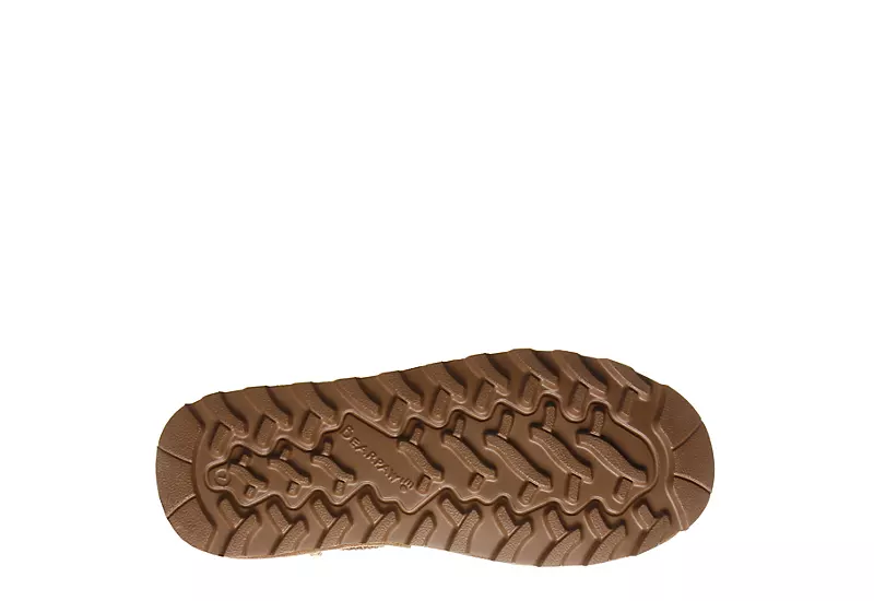 Bearpaw Womens Eloise Wide Calf Fur Boot - Tan - Image 6