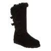 Bearpaw Womens Genevieve Fur Boot - Black