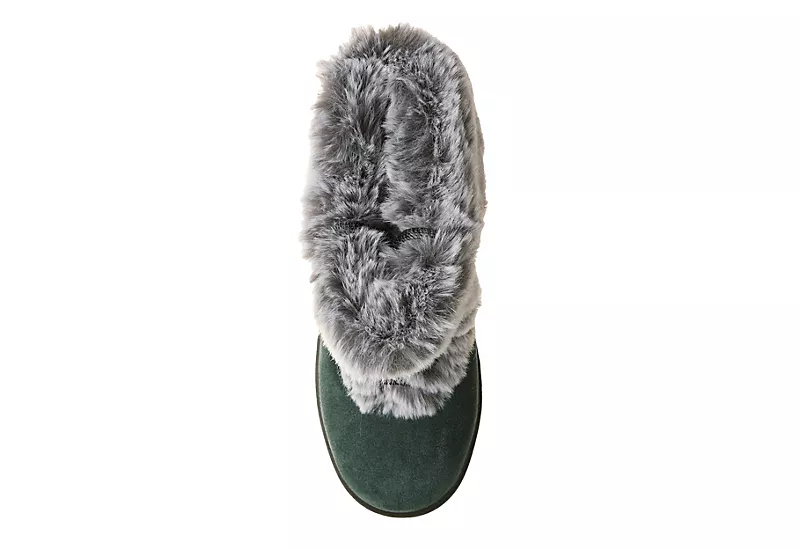 Bearpaw Womens Serenity Lace Up Fur Boot - Dark Green - Image 6