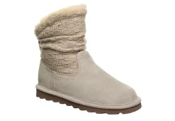 Bearpaw Womens Virginia Fur Boot - White