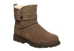 Bearpaw Womens Wellston Faux Fur Boot - Brown