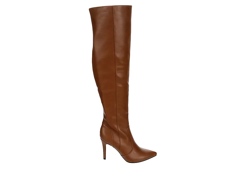 Xappeal Womens Miranda Wide Calf Over The Knee Boot - Mocha - Image 2