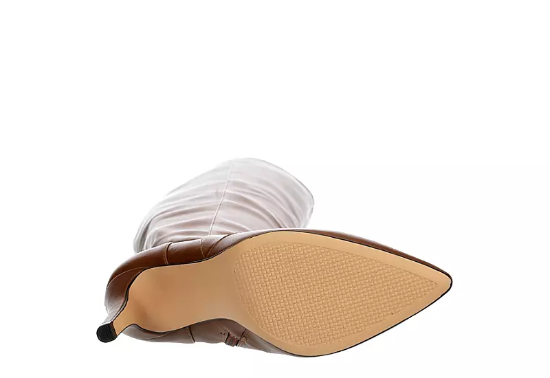 Xappeal Womens Miranda Wide Calf Over The Knee Boot - Mocha - Image 7