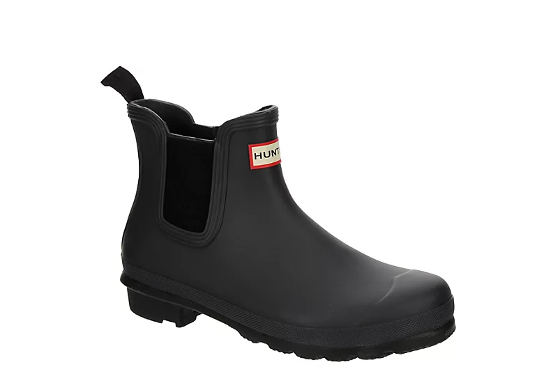 Hunter Boots Llc Womens Original Chelsea Rain Boot - Black