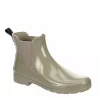 Hunter Boots Llc Womens Original Refined Chelsea Gloss Rain Boot - Taupe
