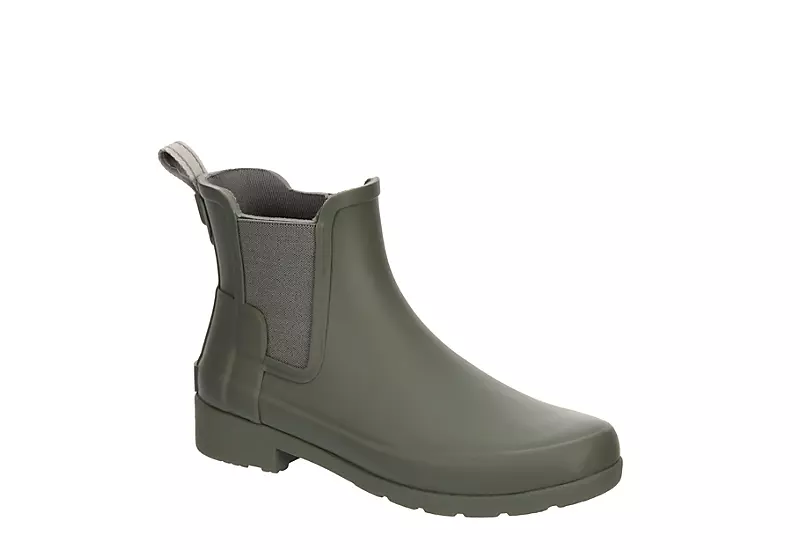 Hunter Boots Llc Womens Original Refined Chelsea Rain Boot - Grey