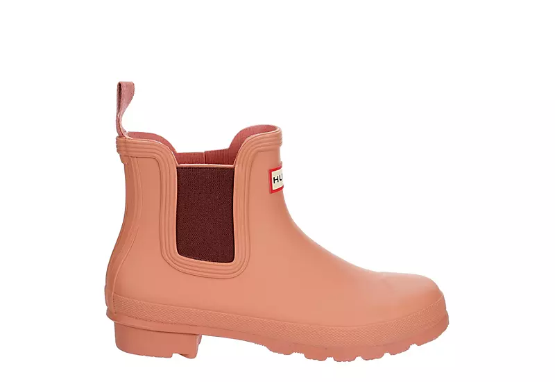Hunter Boots Llc Womens Original Chelsea Rain Boot - Pink - Image 2