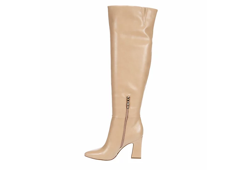 Michael By Michael Shannon Womens Camille Wide Calf Over The Knee Boot - Latte - Image 4