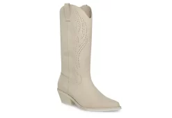 Madden Girl Womens Ryder Western Boot - Ivory
