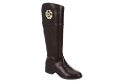 Michael By Michael Shannon Womens Brielle Tall Riding Boot - Dark Brown