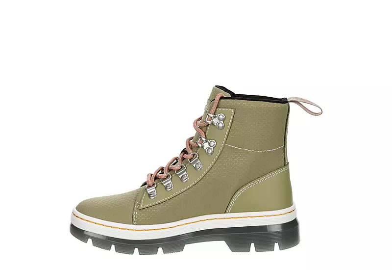 Dr. Martens Dr.martens Womens Combs Nylon Combat Boot - Olive - Image 4