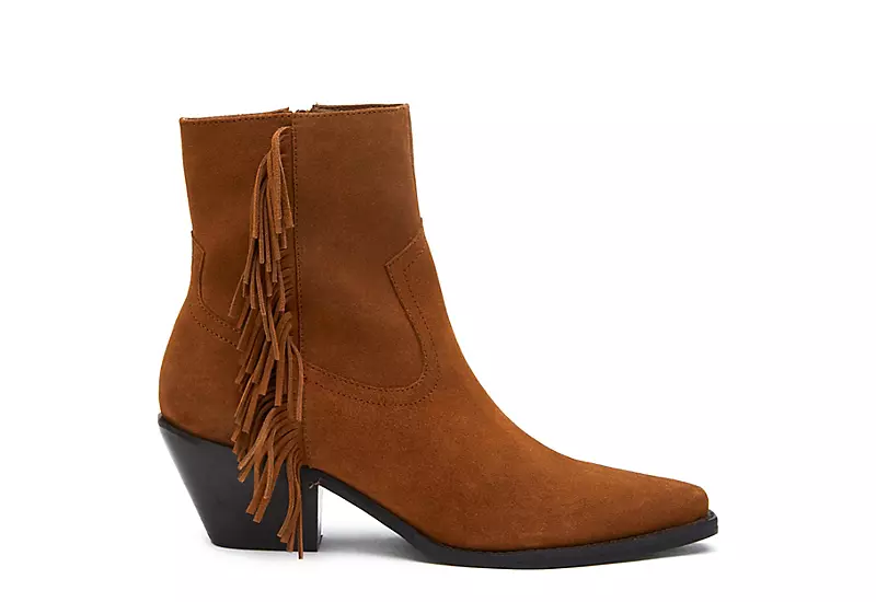 Coconuts Womens Jane Western Ankle Boot - Cognac - Image 2