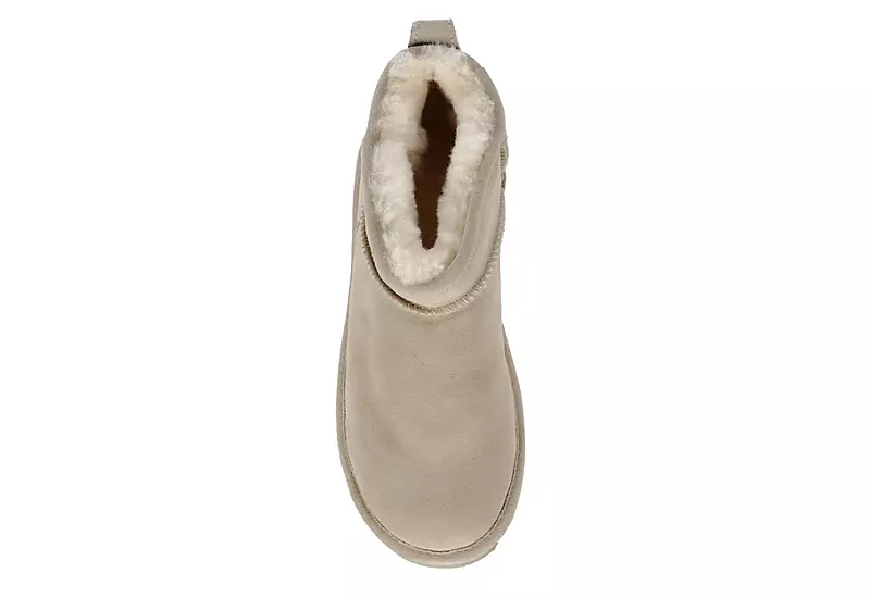 Bearpaw Womens Shorty Fur Boot - Taupe - Image 6