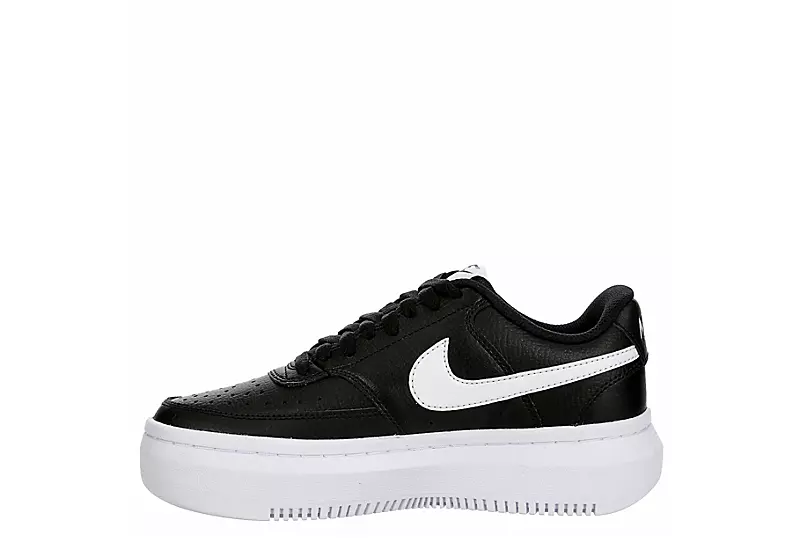 Nike Womens Court Vision Alta Sneaker - Black - Image 4