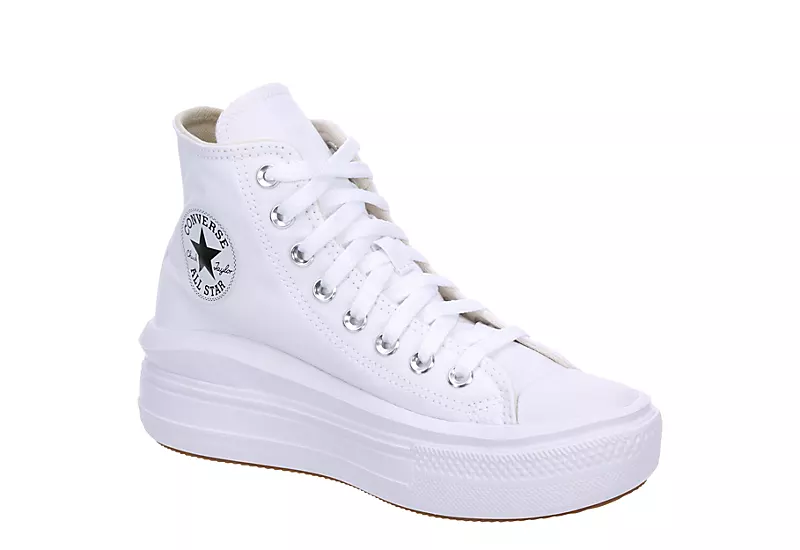 Converse Womens Chuck Taylor All Star Move High Top Sneaker - White
