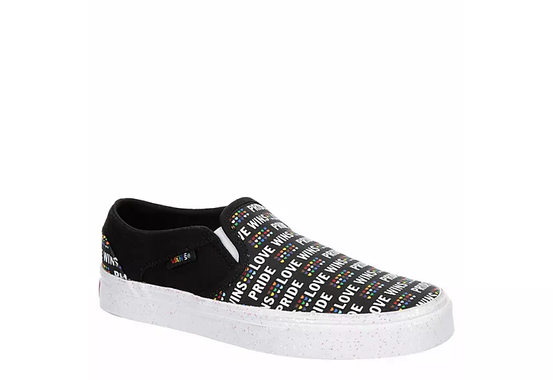 Vans Womens Asher Slip On Sneaker - Black