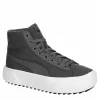 Puma Womens Kaia High Top Platform Sneaker - Dark Grey