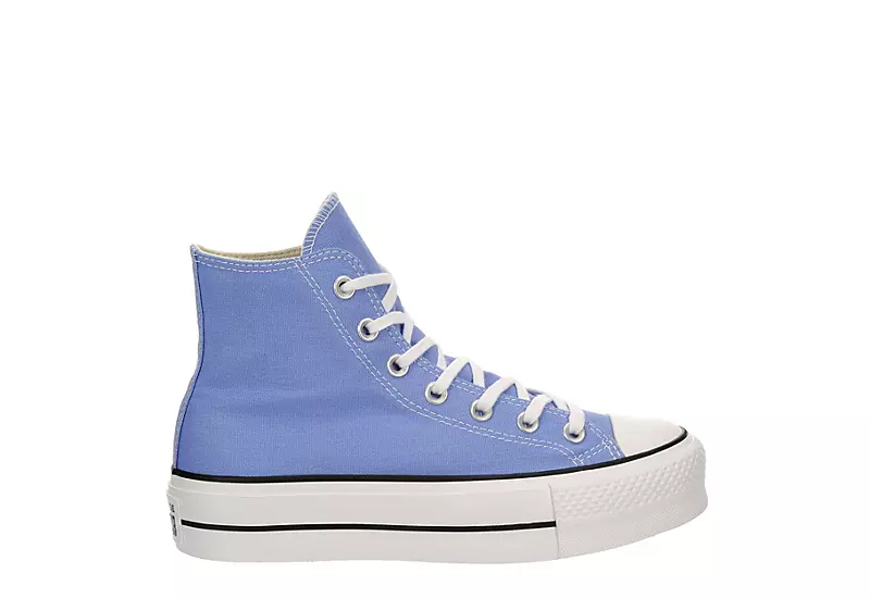 Converse Womens Chuck Taylor All Star High Top Platform Sneaker - Light Blue - Image 2