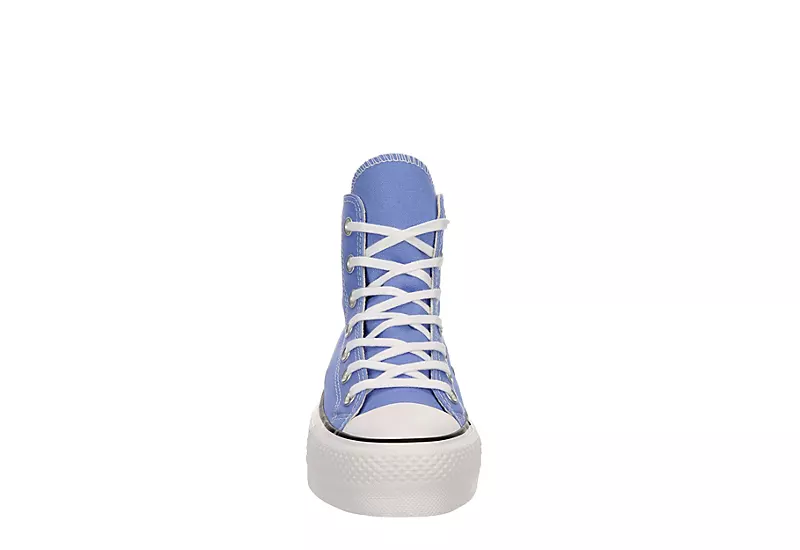 Converse Womens Chuck Taylor All Star High Top Platform Sneaker - Light Blue - Image 3