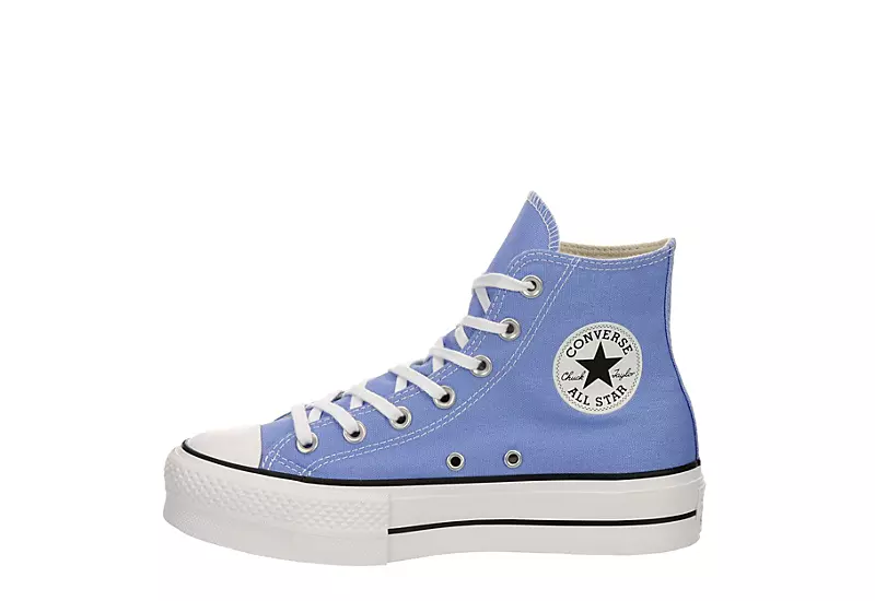 Converse Womens Chuck Taylor All Star High Top Platform Sneaker - Light Blue - Image 4