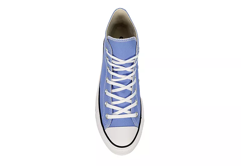 Converse Womens Chuck Taylor All Star High Top Platform Sneaker - Light Blue - Image 6