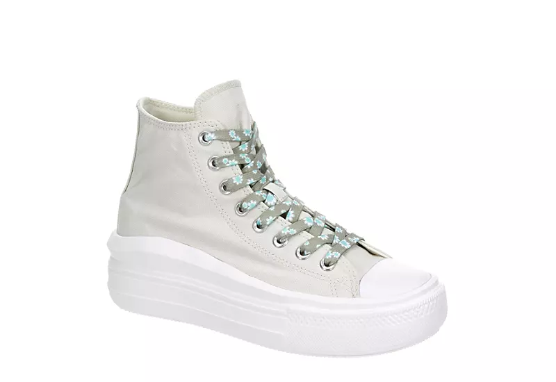 Converse Womens Chuck Taylor All Star Move High Top Sneaker - Bone