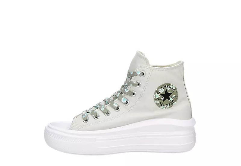 Converse Womens Chuck Taylor All Star Move High Top Sneaker - Bone - Image 4