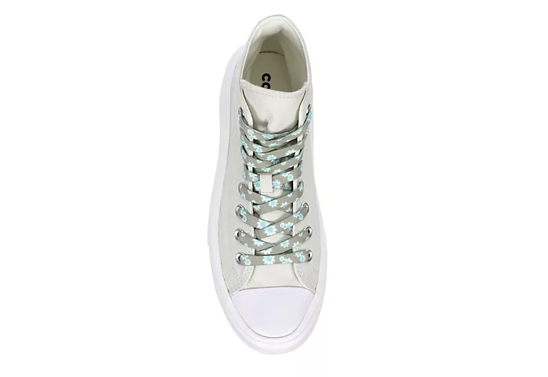 Converse Womens Chuck Taylor All Star Move High Top Sneaker - Bone - Image 6