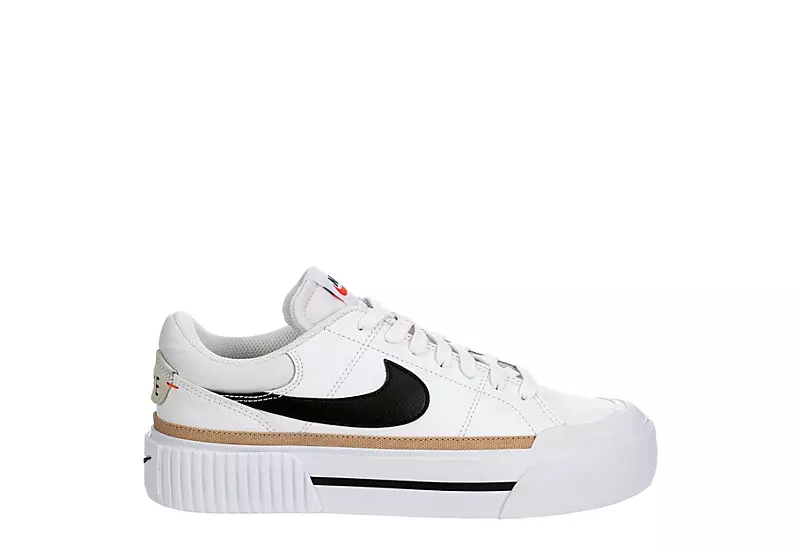 Nike Womens Court Legacy Lift Sneaker - White - Image 2