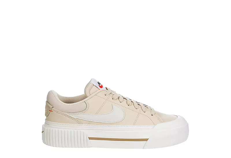 Nike Womens Court Legacy Lift Sneaker - Bone - Image 2