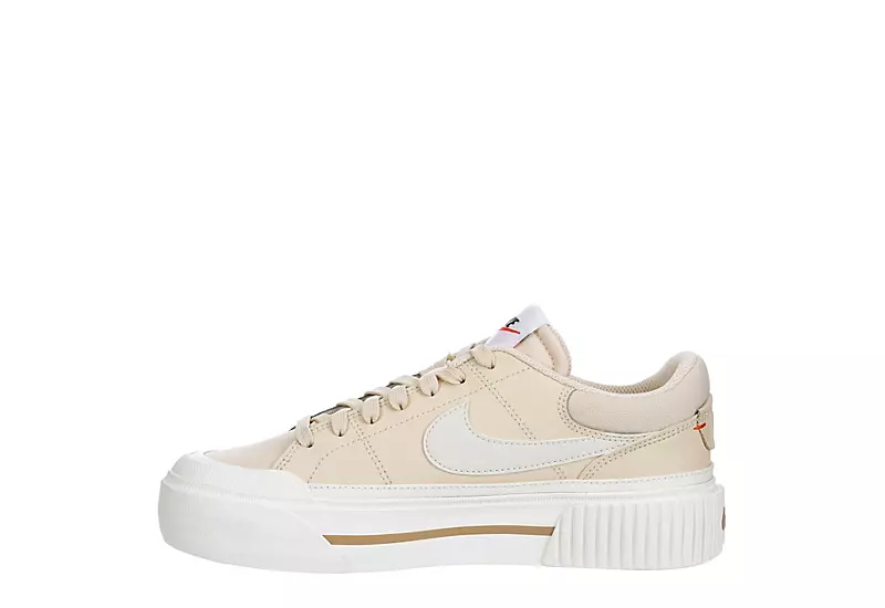 Nike Womens Court Legacy Lift Sneaker - Bone - Image 4