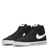 Nike Womens Court Legacy Mid Sneaker - Black