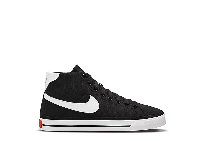 Nike Womens Court Legacy Mid Sneaker - Black - Image 2