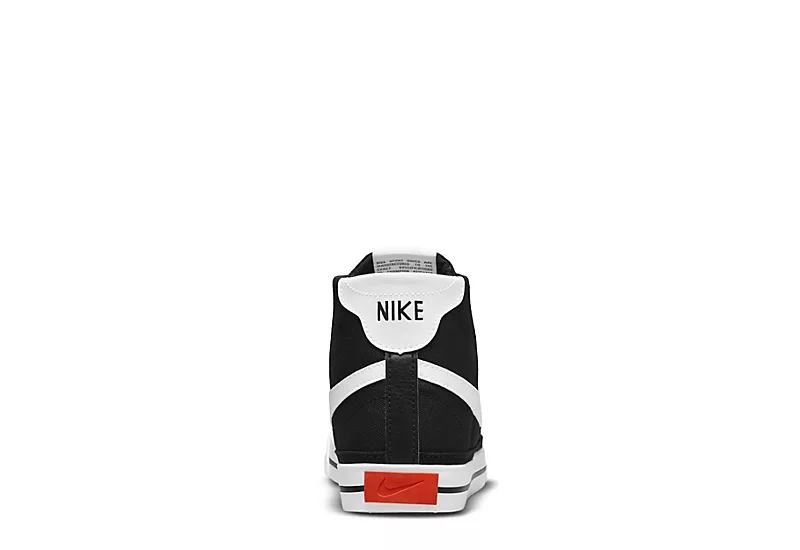 Nike Womens Court Legacy Mid Sneaker - Black - Image 4
