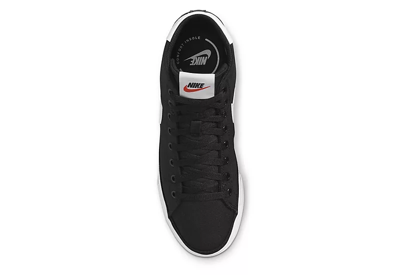 Nike Womens Court Legacy Mid Sneaker - Black - Image 5
