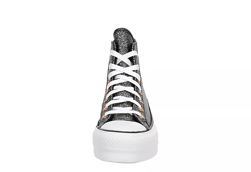 Converse Womens Chuck Taylor All Star High Top Platform Sneaker - Black - Image 3