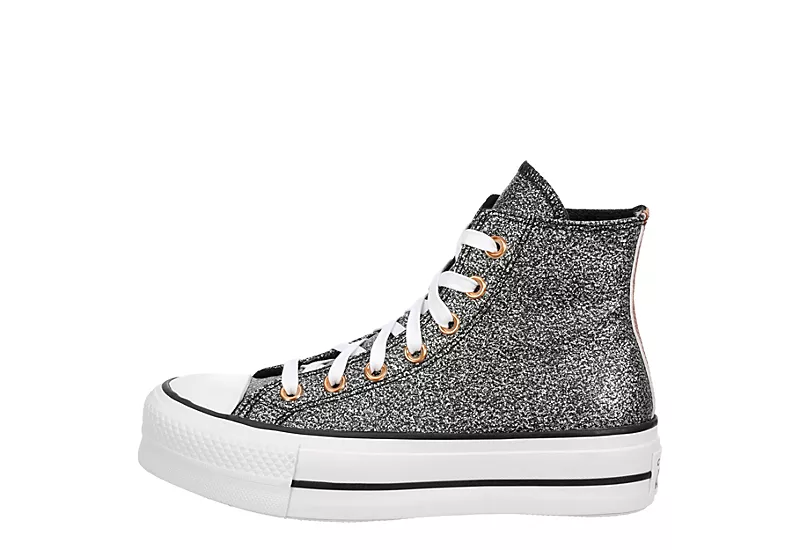 Converse Womens Chuck Taylor All Star High Top Platform Sneaker - Black - Image 4