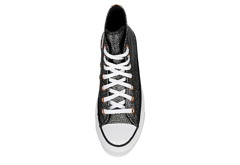 Converse Womens Chuck Taylor All Star High Top Platform Sneaker - Black - Image 6
